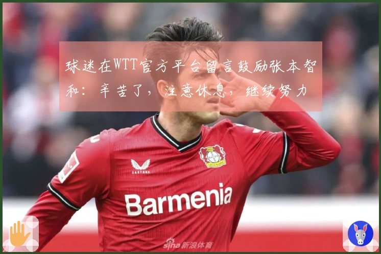 球迷在WTT官方平台留言鼓励张本智和:辛苦了,注意休息,继续努力!